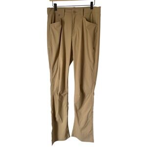 Cotopaxi Tech Adventure Pants Mens 32x32 Tan Khaki Nylon Stretch Hiking Gorpcore